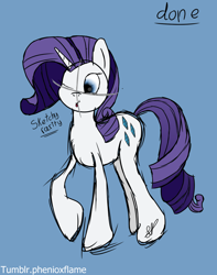 Size: 1136x1440 | Tagged: safe, artist:phenioxflame, rarity, pony, unicorn, simple, simple background, sketchy, solo