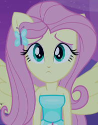 Size: 540x685 | Tagged: safe, screencap, fluttershy, equestria girls, cropped, ponied up, solo