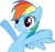 Size: 50x47 | Tagged: safe, derpibooru import, rainbow dash, pegasus, pony, picture for breezies, solo