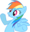 Size: 44x47 | Tagged: safe, derpibooru import, rainbow dash, pegasus, pony, picture for breezies, solo