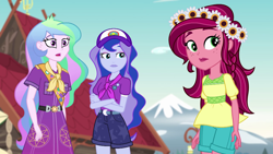 Size: 1280x720 | Tagged: safe, screencap, gloriosa daisy, princess celestia, princess luna, principal celestia, vice principal luna, equestria girls, legend of everfree