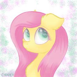 Size: 1024x1024 | Tagged: safe, artist:cyanyeh, fluttershy, pegasus, pony, female, mare, pink mane, solo, yellow coat