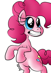 Size: 826x1169 | Tagged: safe, artist:darkhestur, pinkie pie, earth pony, pony, big eyes, big smile, color, female, solo