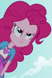 Size: 334x496 | Tagged: safe, screencap, pinkie pie, equestria girls, cropped, pouting, solo