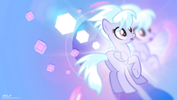 Size: 1920x1080 | Tagged: safe, artist:derplight, artist:vanillecream, derpibooru import, cloudchaser, cube, double, lens flare, plot, vector, wallpaper