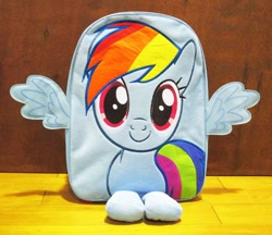 Size: 700x606 | Tagged: safe, derpibooru import, rainbow dash, backpack, irl, merchandise, photo