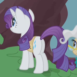 Size: 344x341 | Tagged: safe, screencap, rarity, pony, unicorn, winter wrap up, cropped, plot