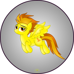 Size: 5000x5000 | Tagged: safe, artist:lakword, derpibooru import, spitfire, pegasus, pony, absurd resolution, flying, happy, simple background, smiling, solo, transparent background, wonderbolts