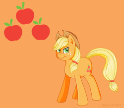 Size: 1000x872 | Tagged: safe, artist:daikaluff, applejack, earth pony, pony, cutie mark, looking at you, solo