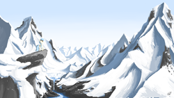 Size: 1920x1080 | Tagged: safe, artist:zlack3r, derpibooru import, oc, oc only, mountain, scenery, snow, snowfall, solo, wallpaper