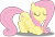 Size: 5000x3406 | Tagged: safe, artist:dashiesparkle, fluttershy, pegasus, pony, castle mane-ia, .svg available, simple background, solo, transparent background, vector