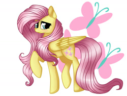 Size: 1280x960 | Tagged: safe, artist:jess-choco88, fluttershy, pegasus, pony, female, mare, raised hoof, solo