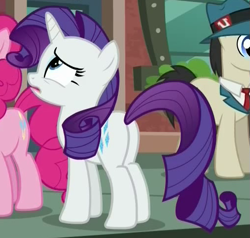 Size: 507x483 | Tagged: safe, screencap, rarity, pony, unicorn, the gift of the maud pie, cropped, plot