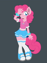 Size: 2051x2737 | Tagged: safe, artist:zeiram0034, pinkie pie, anthro, clothes, solo, wip