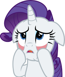 Size: 3831x4500 | Tagged: safe, artist:slb94, rarity, pony, unicorn, applejack's "day" off, eyelid pull, female, floppy ears, frown, mare, simple background, solo, transparent background, vector