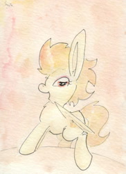 Size: 692x948 | Tagged: safe, artist:slightlyshade, derpibooru import, spitfire, pony, solo, traditional art