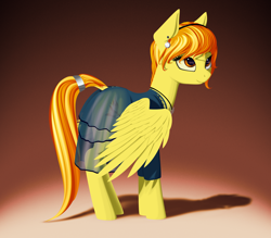 Size: 1200x1050 | Tagged: safe, artist:styroponyworks, derpibooru import, spitfire, pegasus, pony, alternate hairstyle, beautiful, clothes, dress, ear piercing, earring, female, jewelry, mare, piercing, pretty, solo