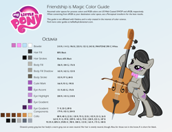 Size: 2200x1700 | Tagged: safe, artist:kefkafloyd, octavia melody, earth pony, pony, reference sheet, simple background, white background