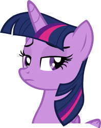 Size: 735x934 | Tagged: safe, artist:leapingriver, derpibooru import, twilight sparkle, twilight sparkle (alicorn), alicorn, pony, simple ways, annoyed, female, mare, simple background, skeptical, skeptical twilight, solo, transparent background, unamused, vector