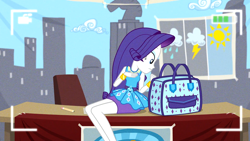 Size: 1920x1080 | Tagged: safe, screencap, rarity, best trends forever, better together, equestria girls, bag, handbag, legs, purse, solo
