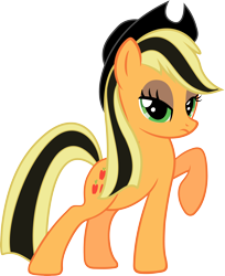 Size: 4886x6000 | Tagged: safe, artist:slb94, applejack, earth pony, pony, absurd resolution, emojack, frown, simple background, transparent background, unamused, vector