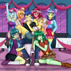 Size: 2000x2000 | Tagged: source needed, safe, artist:focusb, chestnut magnifico, flash sentry, gloriosa daisy, juniper montage, kiwi lollipop, supernova zap, vignette valencia, wallflower blush, equestria girls, ahegao, alternate clothes, arm behind head, armpits, ass, beauty mark, bedroom eyes, belt, big breasts, blushing, boob squish, boots, bow, breasts, butt, carrying, chair, choker, cleavage, clothes, commission, converse, decoration, drool, drool string, eye, eye contact, eyelashes, eyes, eyes on the prize, eyeshadow, female, flash sentry gets all the waifus, floral head wreath, flower, flower in hair, glasses, grin, group, hair bow, hand on chest, hand on shoulder, harem, headband, heart, holding, holly, hoodie, jewelry, junipersentry, k-lo, kiwisentry, kneesocks, laying on floor, leg hold, legs, licking, licking lips, lidded eyes, lipstick, looking at each other, lucky bastard, magniflash, makeup, male, microsoft, miniskirt, necklace, night, night sky, on floor, open mouth, pants, party, pigtails, postcrush, raised arm, raised eyebrow, reflection, room, seductive, seductive look, seductive pose, sentrynova, sentryosa, shadow, shipping, shirt, shoes, shorts, sitting, sitting on lap, skirt, sky, smiling, smirk, socks, stars, stockings, straight, su-z, surrounded, table, teeth, thigh highs, thighs, tongue out, touch, valenci-ass, valentry, wall of tags, wallsentry, windows