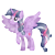 Size: 1000x1000 | Tagged: safe, artist:oceanhorse00, derpibooru import, twilight sparkle, twilight sparkle (alicorn), alicorn, pony, alternate hairstyle, crystallized, female, mare, simple background, solo, transparent background, vector