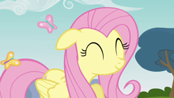 Size: 1280x720 | Tagged: safe, screencap, fluttershy, pegasus, pony, too many pinkie pies, cute, female, mare