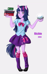 Size: 2141x3401 | Tagged: safe, artist:byverychart, derpibooru import, twilight sparkle, equestria girls, horned humanization, humanized, ponied up, solo, tailed humanization