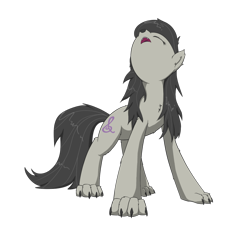 Size: 1250x1150 | Tagged: safe, artist:muffinsforever, octavia melody, hengstwolf, werewolf, wolf, wolf pony, species swap, wolfified, wolftavia