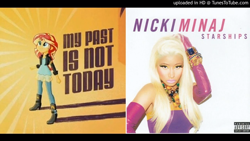 Size: 1280x720 | Tagged: safe, sunset shimmer, equestria girls, my past is not today, mashup, nicki minaj