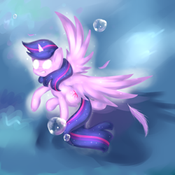 Size: 2000x2000 | Tagged: safe, artist:chiweee, derpibooru import, twilight sparkle, twilight sparkle (alicorn), alicorn, pony, female, glowing eyes, mare, solo