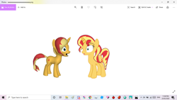 Size: 1360x768 | Tagged: safe, sunset shimmer, 3d, mmd, pony creator 3d, self ponidox