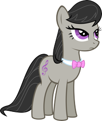 Size: 7004x8253 | Tagged: safe, artist:emedina13, octavia melody, earth pony, pony, absurd resolution, bowtie, cutie mark, female, hooves, mare, simple background, solo, transparent background, vector