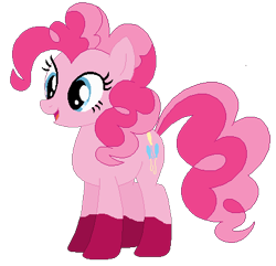 Size: 428x412 | Tagged: safe, artist:selenaede, artist:twistednights, pinkie pie, earth pony, pony, female, mare, pink coat, pink mane, solo