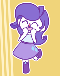 Size: 624x788 | Tagged: safe, artist:typhwosion, rarity, human, equestria girls, animal crossing, crossover, cute, humanized, raribetes, smiling, solo