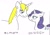 Size: 926x656 | Tagged: safe, artist:cmara, prince blueblood, rarity, pony, unicorn, female, horn, male, mare, stallion, traditional art