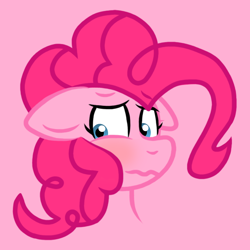 Size: 650x650 | Tagged: safe, artist:hyperwave9000, artist:skullman777, pinkie pie, earth pony, pony, bust, floppy ears, portrait, sad, solo