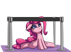 Size: 1700x1250 | Tagged: safe, artist:heir-of-rick, part of a series, part of a set, pinkie pie, earth pony, pony, :c, adorable distress, anatomically incorrect, barrier, crying, cute, diapinkes, female, freetheponk2016, frown, incorrect leg anatomy, looking up, mare, ponk, pure unfiltered evil, sad, simple background, solo, trapped, white background