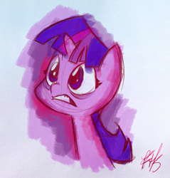 Size: 1031x1080 | Tagged: safe, artist:fluttershythekind, derpibooru import, twilight sparkle, bust, portrait, solo