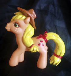 Size: 1405x1500 | Tagged: safe, applejack, g3, custom, g4 to g3, generation leap, irl, photo, solo, toy