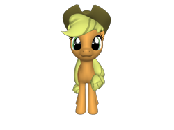 Size: 1200x900 | Tagged: safe, applejack, earth pony, pony, 3d, apple family, female, freckles, hat, looking at you, mare, ponylumen, solo