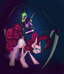 Size: 2953x3423 | Tagged: safe, artist:surprisehouse3338, pinkie pie, earth pony, pony, almighty tallest, crossover, invader zim