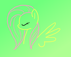 Size: 1500x1200 | Tagged: safe, artist:melodicmarzipan, fluttershy, pegasus, pony, female, mare, pink mane, solo, yellow coat