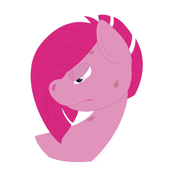 Size: 894x894 | Tagged: safe, artist:facepalmzgoddamnit, pinkie pie, earth pony, pony, alternate timeline, apinkalypse pie, crystal war timeline, pinkamena diane pie, solo