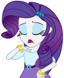 Size: 1678x2048 | Tagged: safe, artist:thebarsection, rarity, dance magic, equestria girls, spoiler:eqg specials, clothes, eyes closed, eyeshadow, female, makeup, simple background, skirt, solo, talking, transparent background