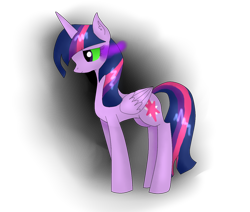 Size: 1300x1100 | Tagged: safe, artist:starluzbrony, derpibooru import, twilight sparkle, twilight sparkle (alicorn), alicorn, pony, dark magic, dark twilight, female, magic, mare, simple background, solo, sombra eyes, transparent background