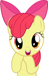 Size: 6413x10174 | Tagged: safe, artist:discorded, apple bloom, one bad apple, absurd resolution, cute, faic, show accurate, simple background, solo, transparent background, vector