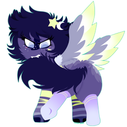 Size: 894x894 | Tagged: safe, artist:vanillaswirl6, oc, oc only, oc:lunar, pegasus, pony, biting, clothes, commission, female, fluffy, stockings, tail bite, thigh highs