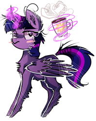 Size: 1188x1500 | Tagged: safe, artist:bonbrony, derpibooru import, twilight sparkle, twilight sparkle (alicorn), alicorn, pony, coffee, female, mare, simple background, solo